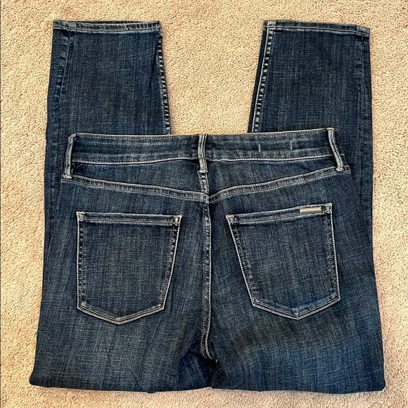 White House Black Market distressed slim ankle jeans - Picture 6 of 8